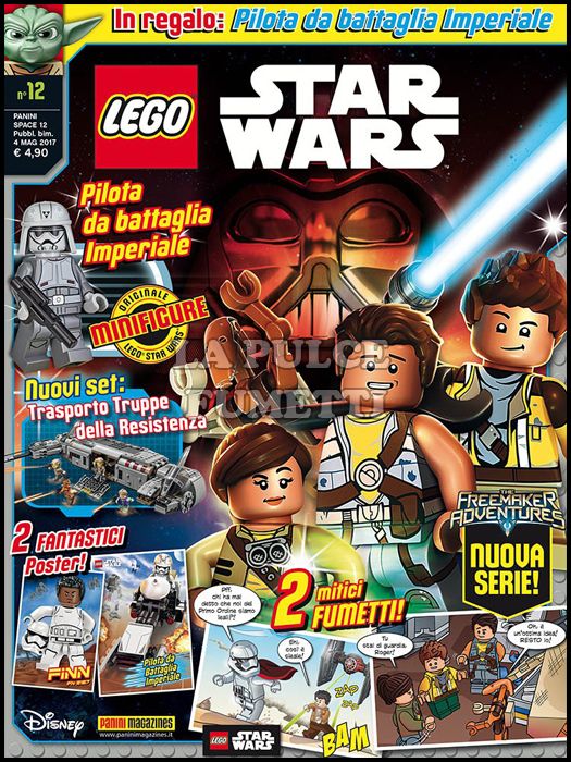 PANINI SPACE #    12 - LEGO STAR WARS 12 + MINIFIGURE PILOTA DA BATTAGLIA IMPERIALE